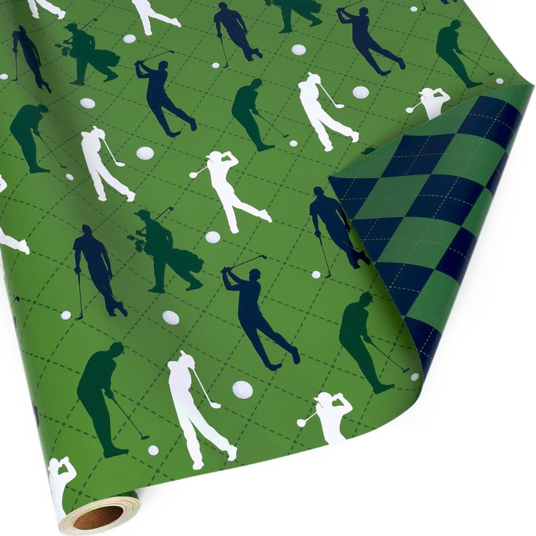Papel Reversible de Golf y Cuadros