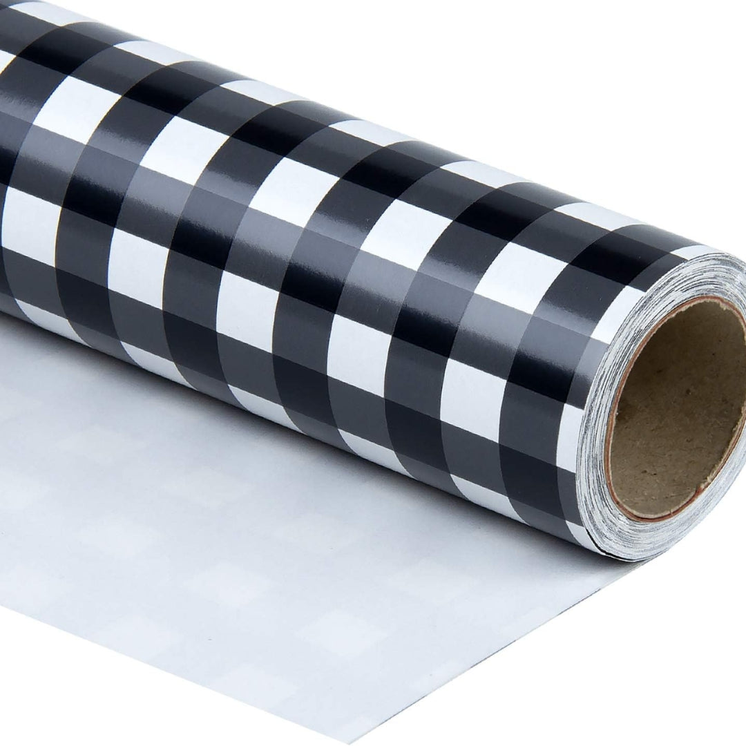 Papel de Cuadros Blanco y Negro