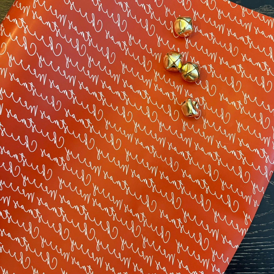 Papel de Motivo Merry Christmas Manuscrito