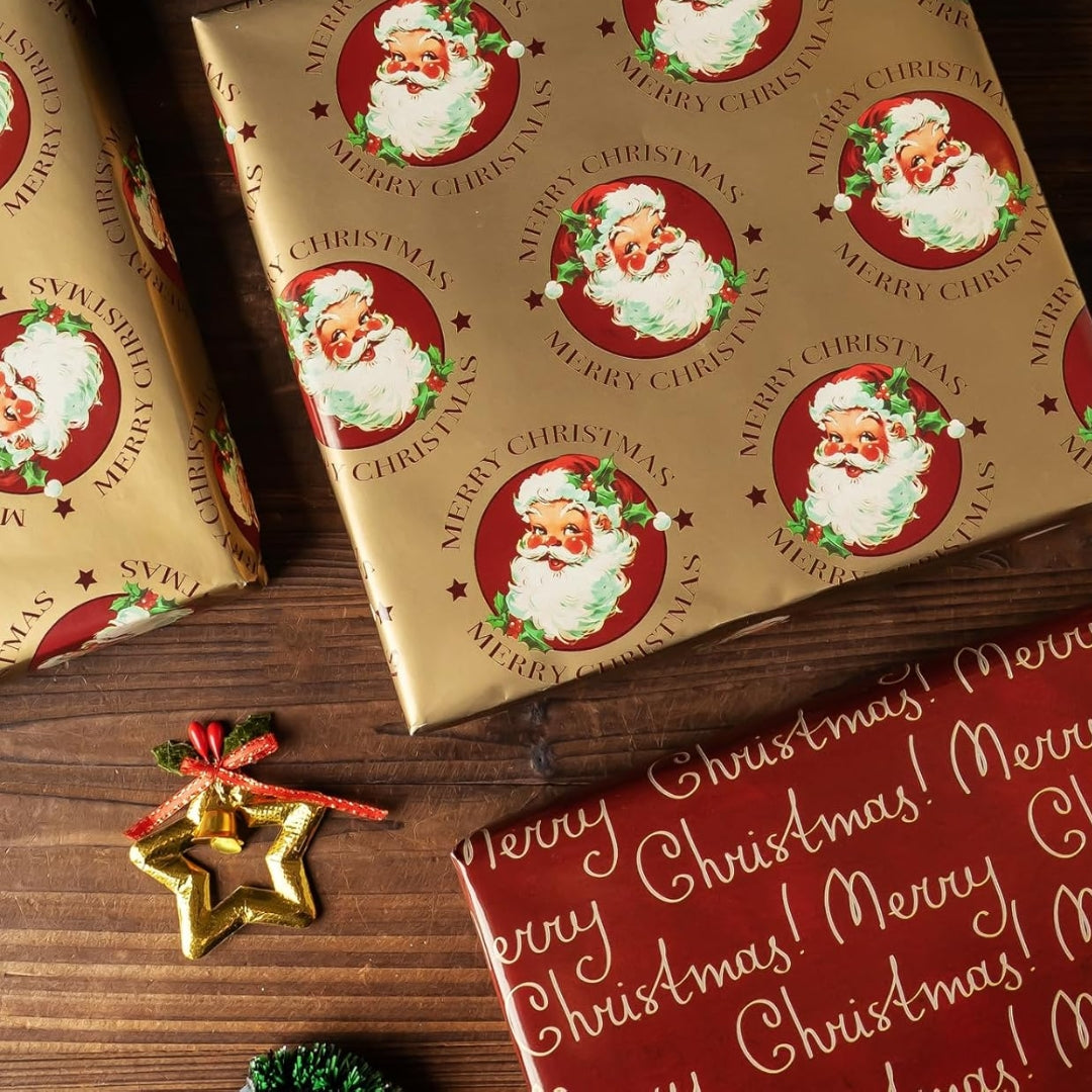 Merry Christmas / Santa Papel Reversible