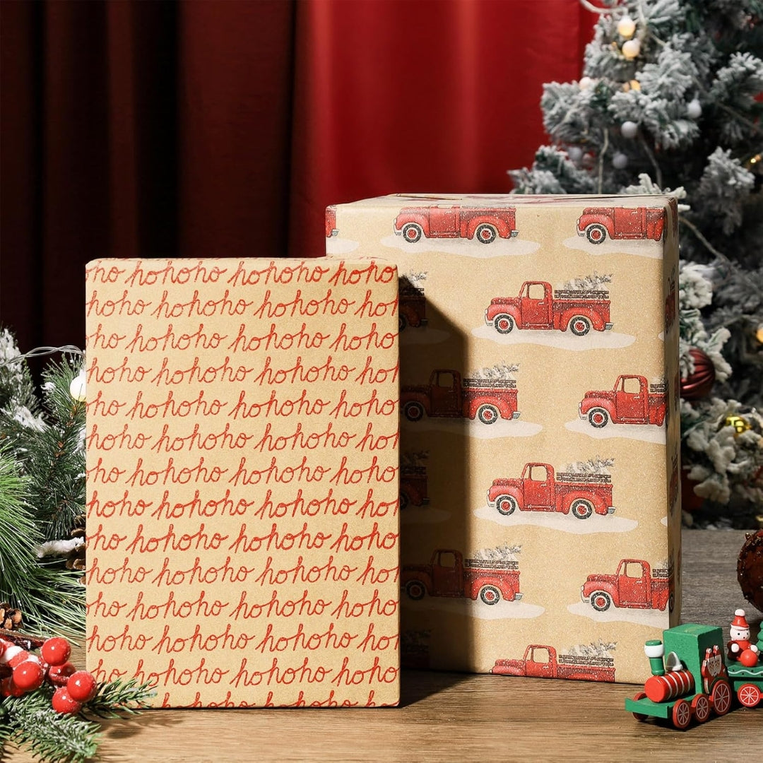 Papel Reversible Ho Ho Ho / Camion