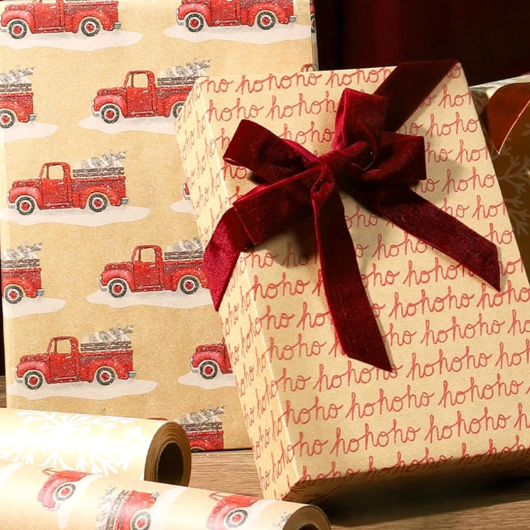 Papel Reversible Ho Ho Ho / Camion