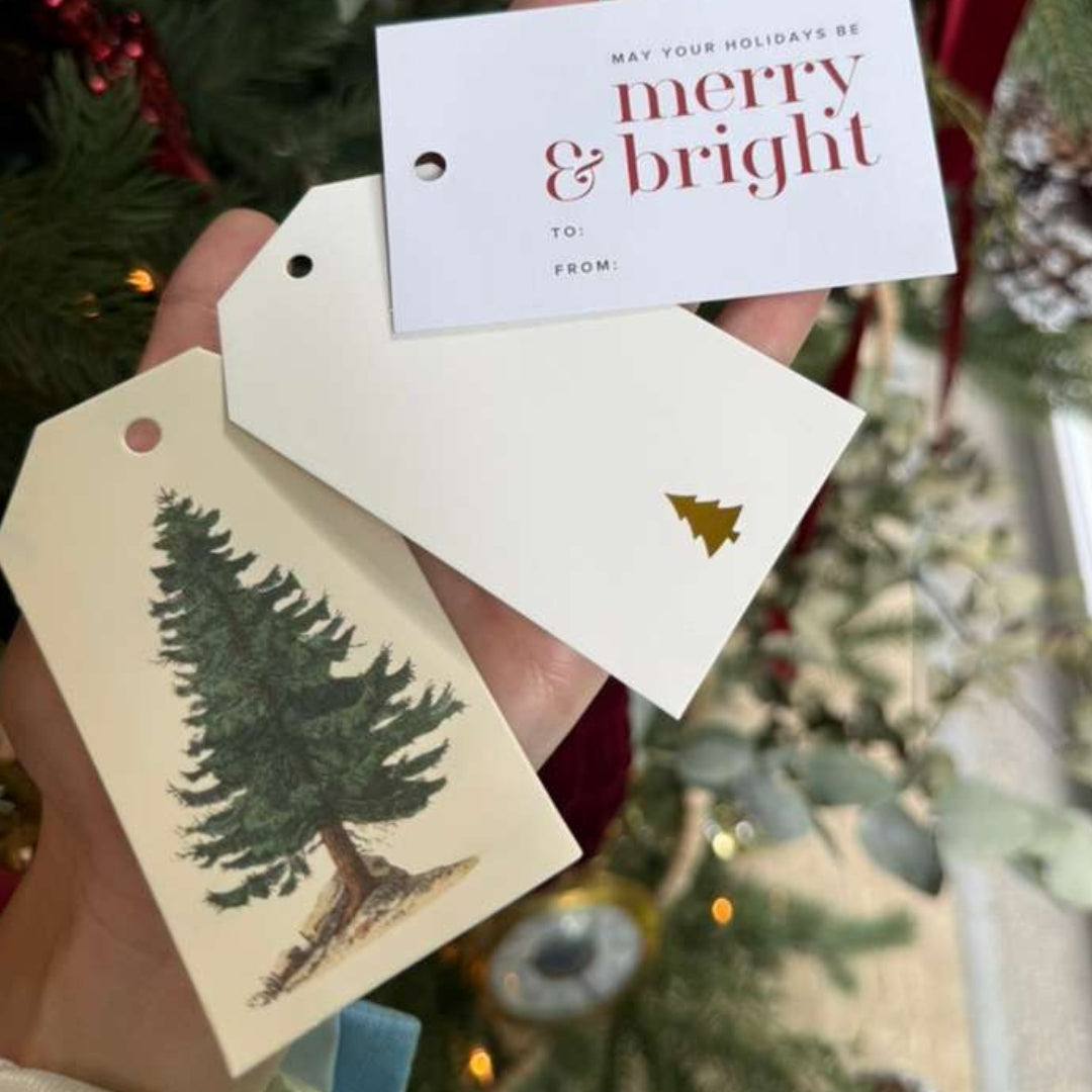 Set de 4 Etiquetas Merry & Bright